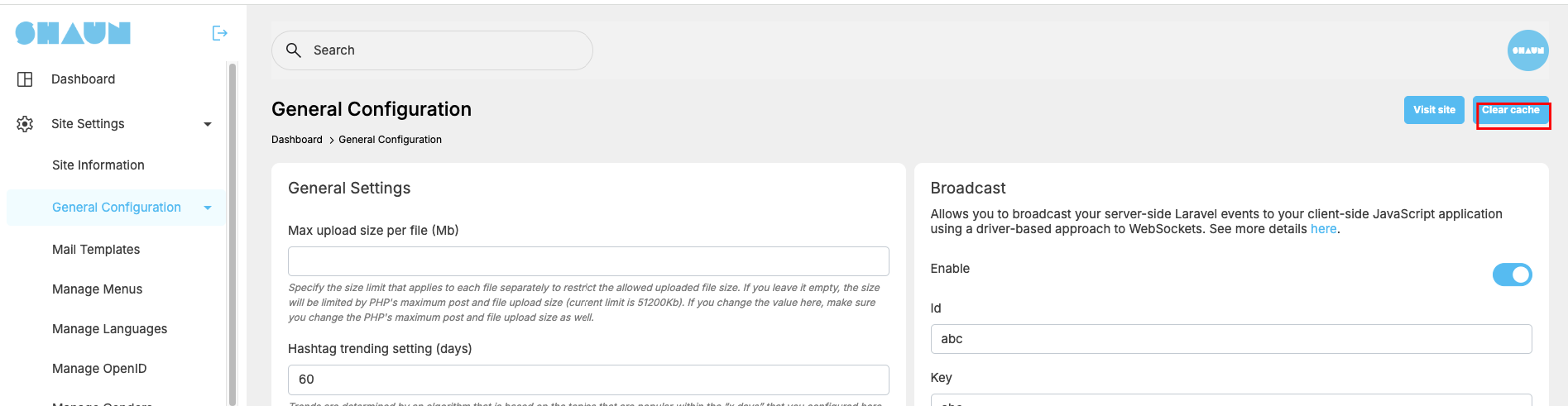 How to clear global cache and browser cache after making changes in ...